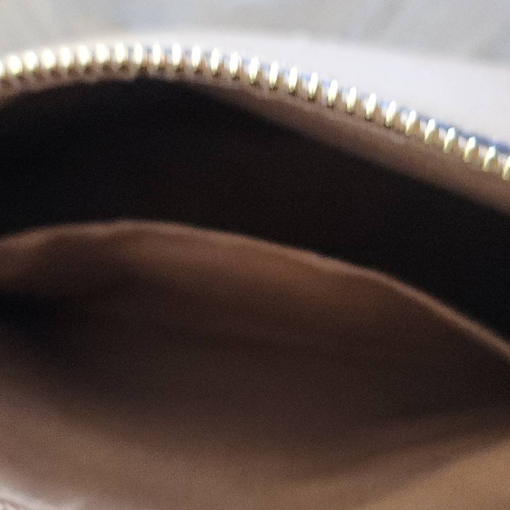 Coach Cognac Pebble Leather Crossbody Bag With Adjustable Strap. - Picture 6 of 6